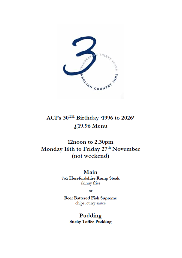 TKH ACI 30TH Birthday 1996 Menu PNG